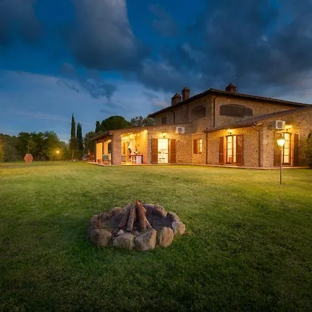 Villa Casa Ora D'oro - Panoramic Views / Pool / Private Garden Trequanda
